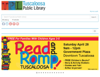 tuscaloosa-library.org screenshot