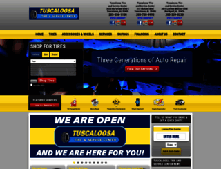 tuscaloosatireandservice.com screenshot
