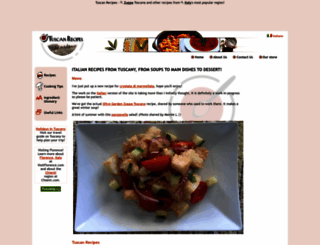 tuscanrecipes.com screenshot