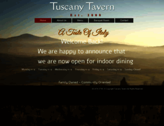 tuscany-tavern.com screenshot