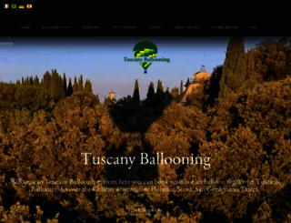 tuscanyballooning.com screenshot