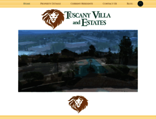 tuscanyvillaestates.com screenshot
