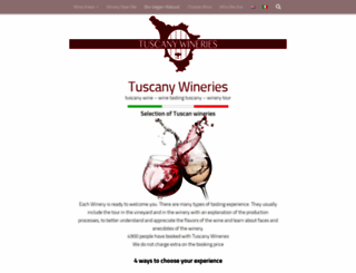 tuscanywineries.it screenshot