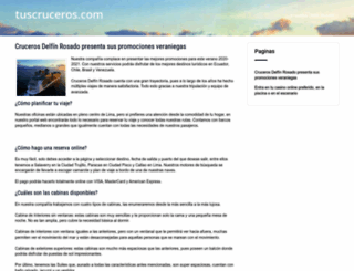 tuscruceros.com screenshot