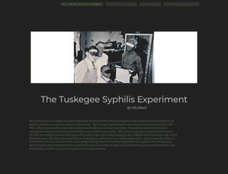 tuskegeesyphilis.weebly.com screenshot