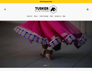 tuskerclothing.com screenshot