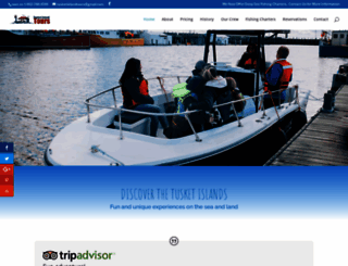 tusketislandtours.com screenshot