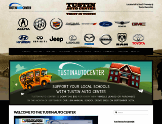 tustinautocenter.com screenshot