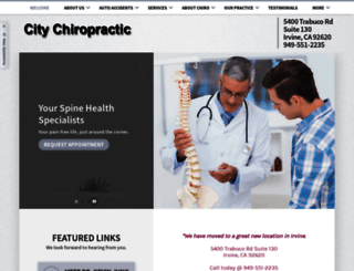 tustincitychiropractic.com screenshot