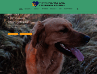tustinsantaanaveterinaryhospital.com screenshot