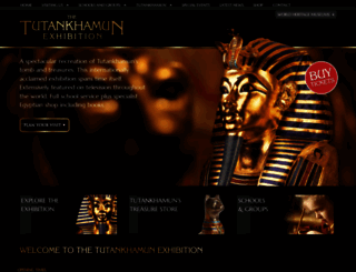 tutankhamun-exhibition.co.uk screenshot