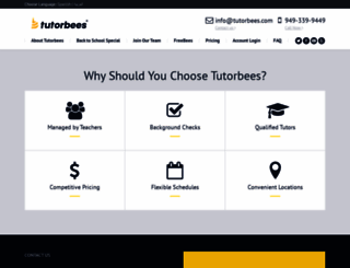 tutorbees.com screenshot