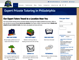 tutordelphia.com screenshot