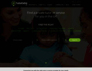 tutorextra.co.uk screenshot