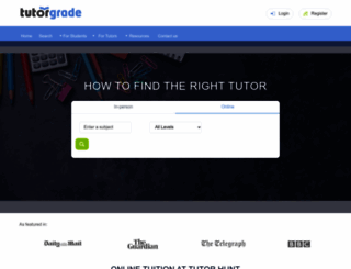 tutorgrade.com screenshot
