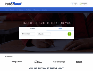 tutorhunt.ph screenshot