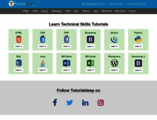 tutorialdeep.com screenshot