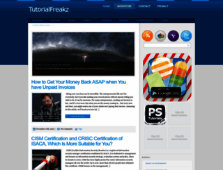 tutorialfreakz.com screenshot