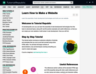 tutorialrepublic.com screenshot