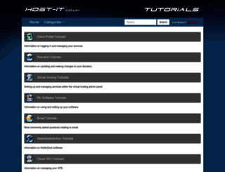 tutorials.host-it.co.uk screenshot