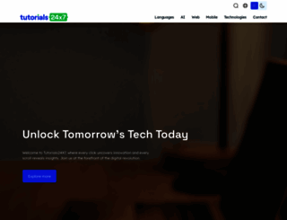 tutorials24x7.com screenshot