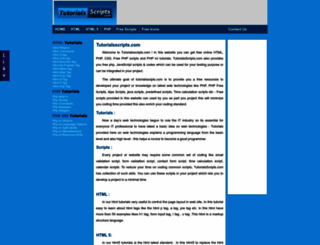 tutorialsscripts.com screenshot