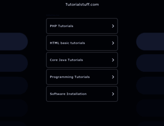 tutorialstuff.com screenshot