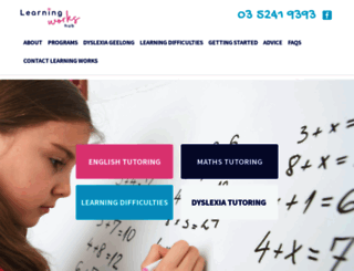 tutoringworks.com.au screenshot