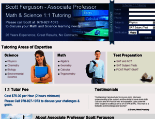 tutormathscience.com screenshot