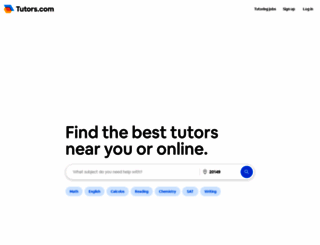 tutors.com screenshot