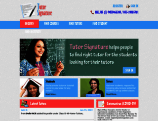 tutorsignature.com screenshot