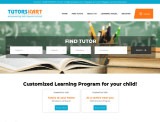 tutorskart.com screenshot