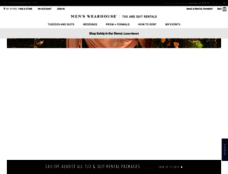 tuxedo.menswearhouse.com screenshot