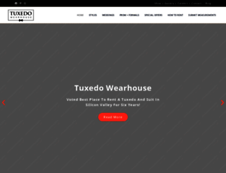 tuxedowearhouse.com screenshot