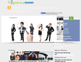 tuyendungnhanh.com screenshot