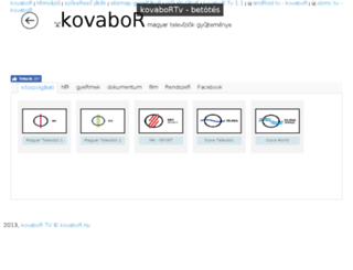 tv.kovabor.hu screenshot