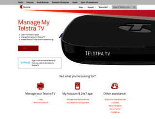 tv.telstra.com.au screenshot