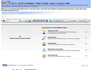 tvlivestream.toolbar.fm screenshot
