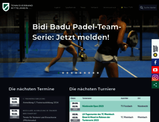 tvm-tennis.de screenshot