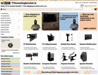 tvmountingbracket.ie screenshot