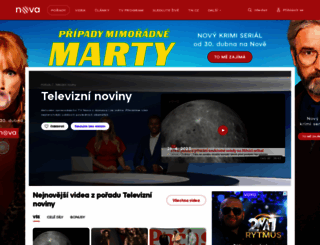 tvnoviny.nova.cz screenshot