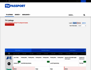 tvpassport.com screenshot