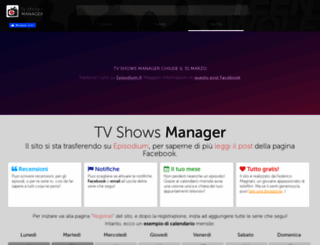tvshowsmanager.com screenshot
