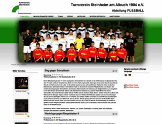 tvsteinheim-fussball.de screenshot