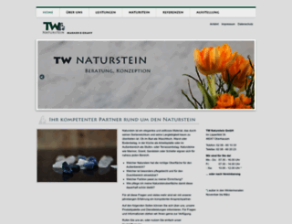 tw-naturstein.de screenshot