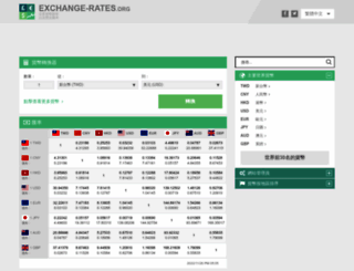 tw.exchange-rates.org screenshot