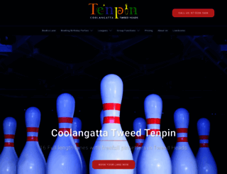 tweedtenpin.com.au screenshot
