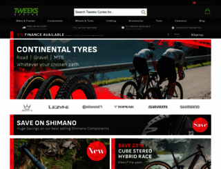 tweekscycles.com screenshot