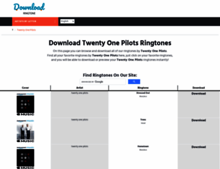 twentyonepilots.download-ringtone.com screenshot