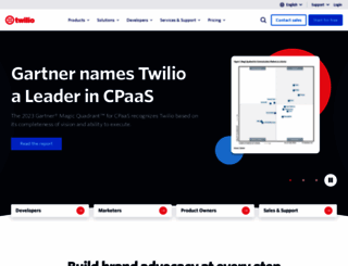 twillio.com screenshot